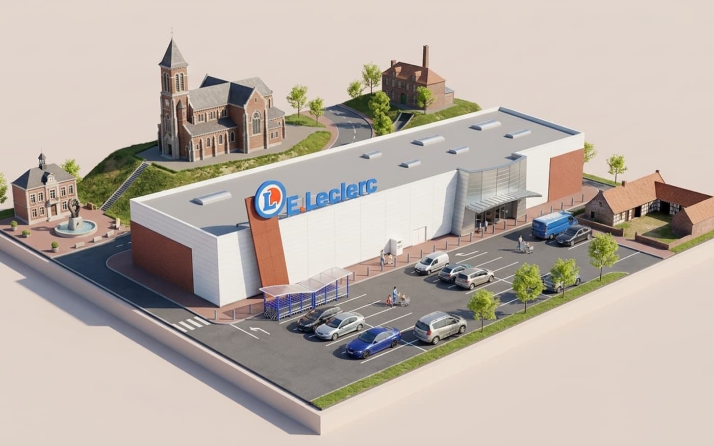 Hypermarchés E.Leclerc, Roubaix et Wattrelos